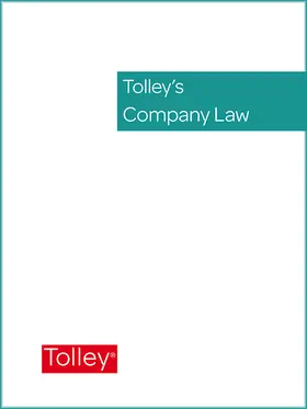 Tolley's Company Law & CD-ROM Service | Loseblattwerk |  Sack Fachmedien