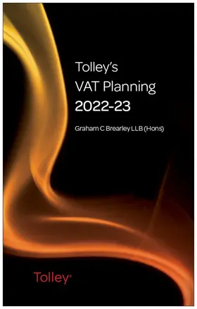 Brearley |  Tolley's VAT Planning 2022-23 | Buch |  Sack Fachmedien