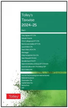Heaton / Rutherford / Ward |  Tolley's Taxwise I 2024-25 | Buch |  Sack Fachmedien