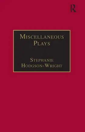Hodgson-Wright |  Miscellaneous Plays | Buch |  Sack Fachmedien