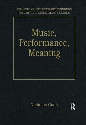 Cook | Music, Performance, Meaning | Buch | 978-0-7546-2718-0 | sack.de