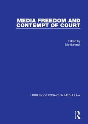 Barendt | Media Freedom and Contempt of Court | Buch | 978-0-7546-2785-2 | sack.de