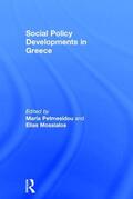 Mossialos / Petmesidou |  Social Policy Developments in Greece | Buch |  Sack Fachmedien