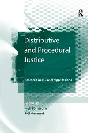 Törnblom / Vermunt |  Distributive and Procedural Justice | Buch |  Sack Fachmedien