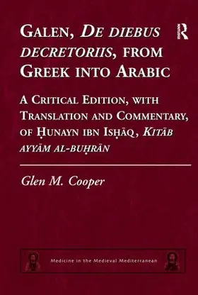 Cooper |  Galen, De diebus decretoriis, from Greek into Arabic | Buch |  Sack Fachmedien