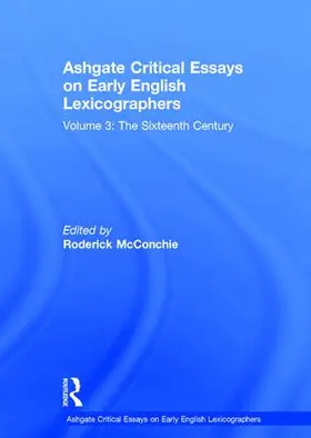 McConchie |  Ashgate Critical Essays on Early English Lexicographers | Buch |  Sack Fachmedien