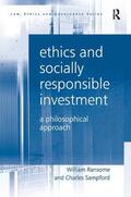 Ransome / Sampford |  Ethics and Socially Responsible Investment | Buch |  Sack Fachmedien