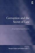Anders / Nuijten / Nuitjen |  Corruption and the Secret of Law | Buch |  Sack Fachmedien