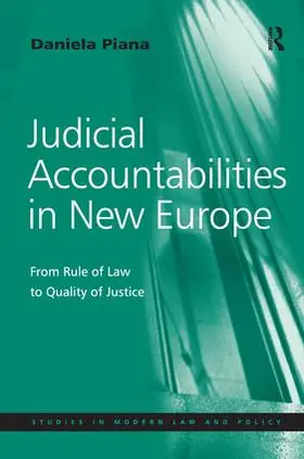 Piana |  Judicial Accountabilities in New Europe | Buch |  Sack Fachmedien