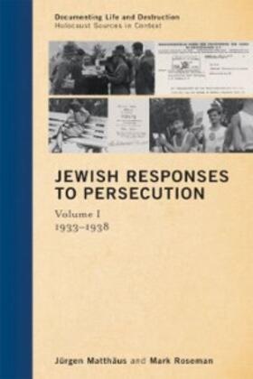 Matthäus / Roseman |  Jewish Responses to Persecution: 1933-1938 | eBook | Sack Fachmedien