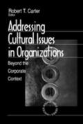 Carter |  Addressing Cultural Issues in Organizations | Buch |  Sack Fachmedien