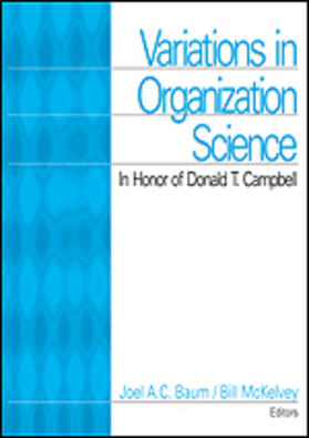 Baum / McKelvey / Campbell | Variations in Organization Science | Buch | 978-0-7619-1126-5 | sack.de