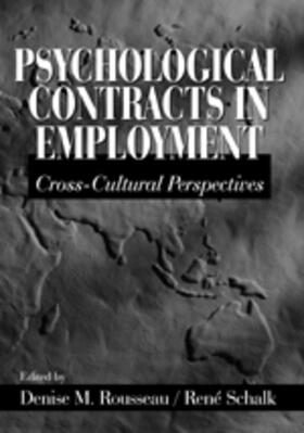 Rouseau / Rousseau / Schalk | Psychological Contracts in Employment | Buch | 978-0-7619-1681-9 | sack.de