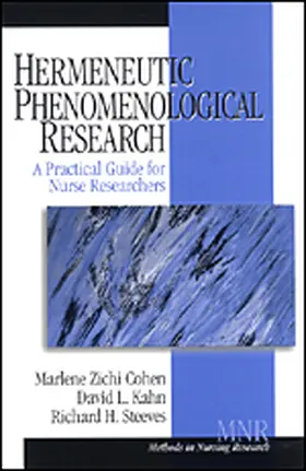 Cohen / Kahn / Steeves |  Hermeneutic Phenomenological Research | Buch |  Sack Fachmedien