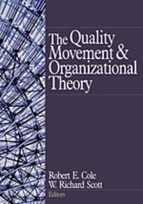 Cole / Scott | The Quality Movement and Organization Theory | Buch | 978-0-7619-1975-9 | sack.de