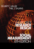 Salkind / Miller |  Handbook of Research Design and Social Measurement | Buch |  Sack Fachmedien
