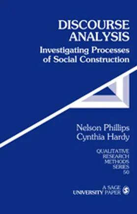 Phillips / Hardy |  Discourse Analysis | Buch |  Sack Fachmedien