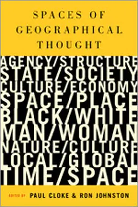 Cloke / Johnston |  Spaces of Geographical Thought | Buch |  Sack Fachmedien