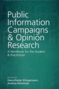 Klingemann / Roemmele / Rommele |  Public Information Campaigns and Opinion Research | Buch |  Sack Fachmedien