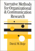 Boje |  Narrative Methods for Organizational & Communication Research | Buch |  Sack Fachmedien