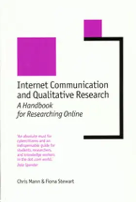 Mann / Stewart | Internet Communication and Qualitative Research | Buch | 978-0-7619-6626-5 | www.sack.de