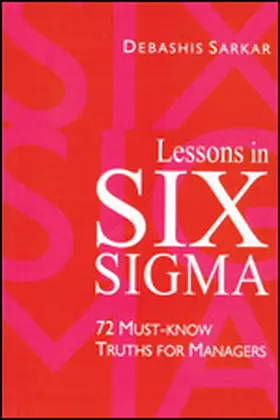 Sarkar |  Lessons in Six Sigma | Buch |  Sack Fachmedien