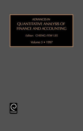 Lee | Advances in Quantitative Analysis of Finance and Accounting | Buch | 978-0-7623-0197-3 | sack.de