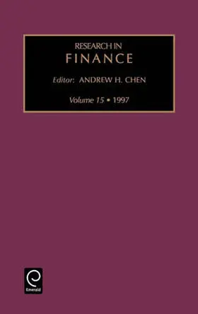 Chen |  Research in Finance | Buch |  Sack Fachmedien