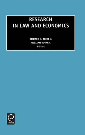 Zerbe Jr. / Zerbe / Kovacic |  Research in Law and Economics | Buch |  Sack Fachmedien