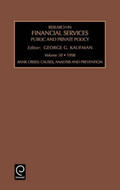 Kaufman / Cogan |  Research in Financial Services Private and Public Policy Volume 10research in Financial Services (Rfse) | Buch |  Sack Fachmedien