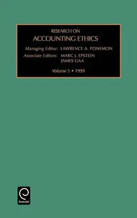 Poneman / Epstein |  Research on Accounting Ethics | Buch |  Sack Fachmedien