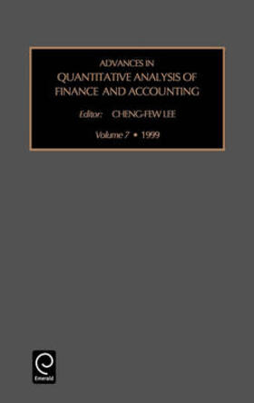 Lee | Advances in Quantitative Analysis of Finance and Accounting | Buch | 978-0-7623-0564-3 | sack.de