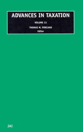 Porcano | Advances in Taxation | Buch | 978-0-7623-0774-6 | sack.de