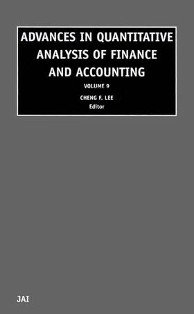 Lee | Advances in Quantitative Analysis of Finance and Accounting | Buch | 978-0-7623-0782-1 | sack.de
