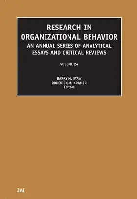 Staw / Kramer |  Research in Organizational Behaviour | Buch |  Sack Fachmedien