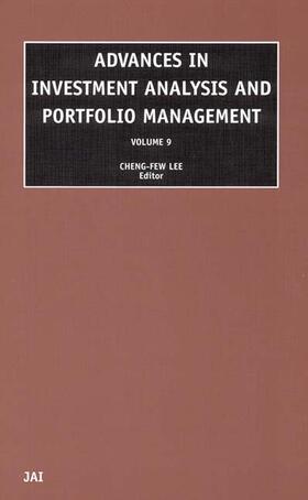Lee | Advances in Investment Analysis and Portfolio Management | Buch | 978-0-7623-0887-3 | sack.de
