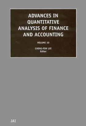 Lee |  Advances in Quantitive Analysis of Finance and Accounting | Buch |  Sack Fachmedien
