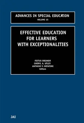 Obiakor / Rotatori / Utley |  Effective Education for Learners with Exceptionalities | Buch |  Sack Fachmedien