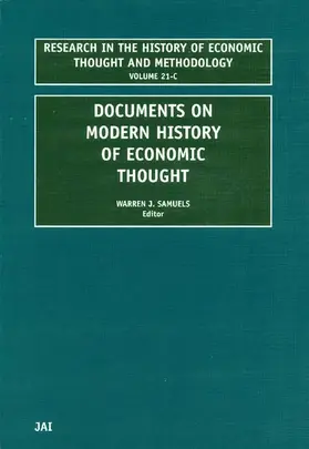 Samuels |  Documents on Modern History of Economic Thought | Buch |  Sack Fachmedien