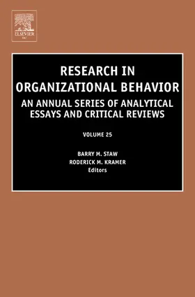 Kramer / Staw |  Research in Organizational Behavior | Buch |  Sack Fachmedien