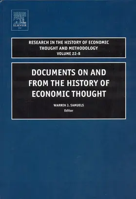 Biddle / Samuels |  Documents on and from the History of Economic Thought | Buch |  Sack Fachmedien