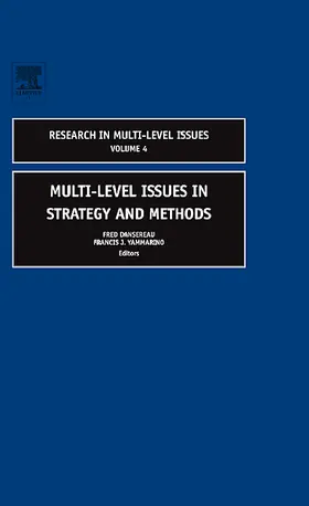 Dansereau / Yammarino |  Multi-Level Issues in Strategy and Methods | Buch |  Sack Fachmedien