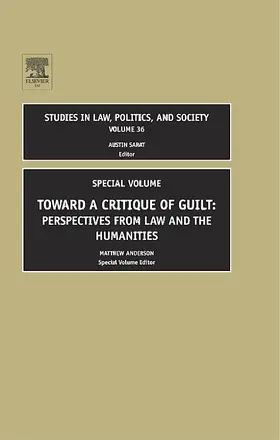 Anderson / Sarat | Toward a Critique of Guilt | Buch | 978-0-7623-1189-7 | sack.de