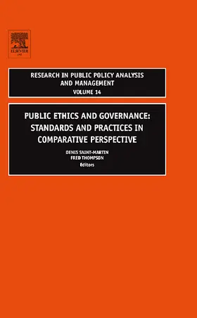 Jones / Saint-Martin / Thompson |  Public Ethics and Governance | Buch |  Sack Fachmedien