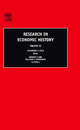 Clark / Field / Sundstrom | Research in Economic History | Buch | 978-0-7623-1262-7 | sack.de