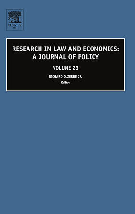 Kirkwood / Zerbe / Zerbe Jr. | Research in Law and Economics | Buch | 978-0-7623-1363-1 | sack.de