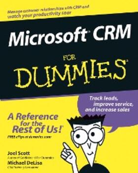 Scott / DeLisa |  Microsoft CRM For Dummies | eBook | Sack Fachmedien