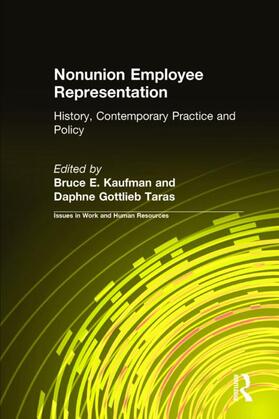 Kaufman / Taras |  Nonunion Employee Representation | Buch |  Sack Fachmedien