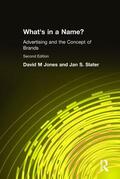 Jones / Slater |  What's in a Name? | Buch |  Sack Fachmedien