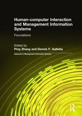 Zhang / Galletta | Human-computer Interaction and Management Information Systems: Foundations | Buch | 978-0-7656-1486-5 | www.sack.de
